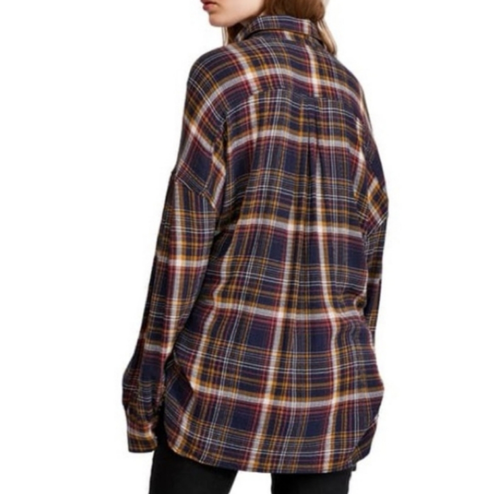 Hidden Valley Plaid Button-Down Top - image 8